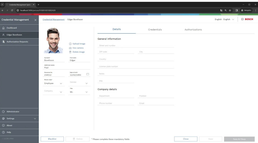 Bosch Security Jetzt verfügbar: Access Management System (AMS) 5.5